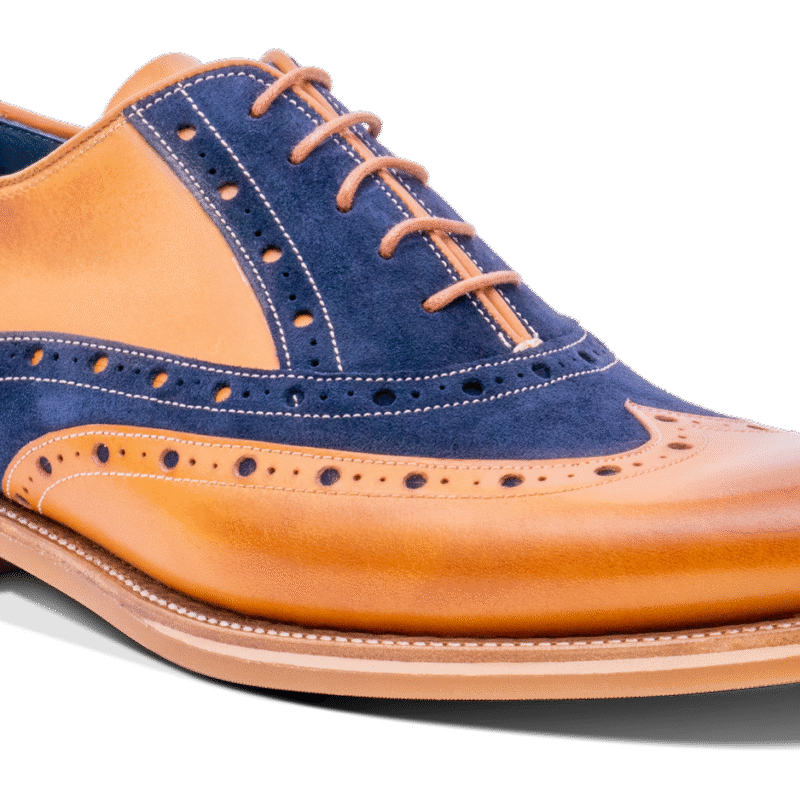 Abingdon - Cedar Calf/Navy Suede