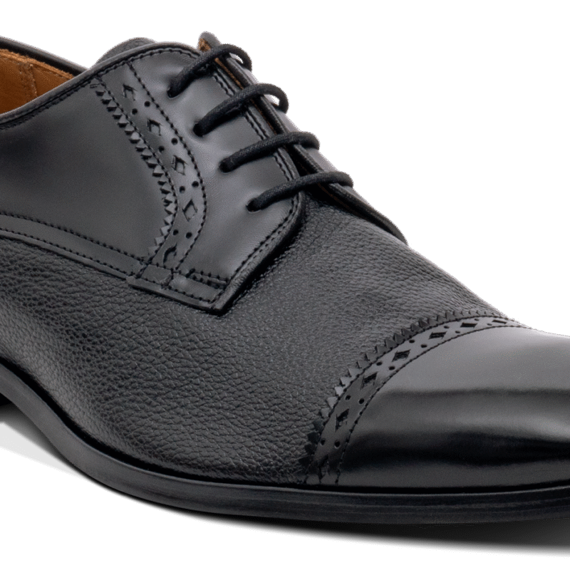 Ashbourne - Black Hi-Shine/Grain