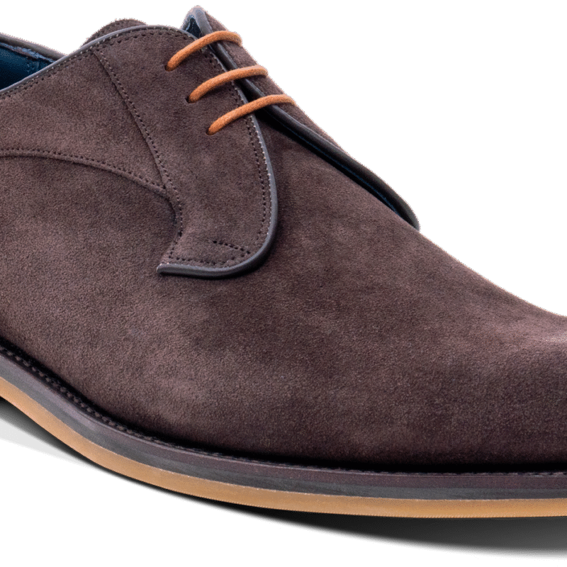 Derby - Bitta Choc Suede