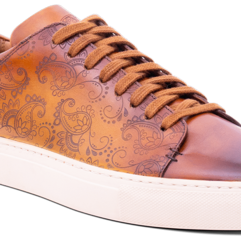 Paisely - Cedar Hand Painted