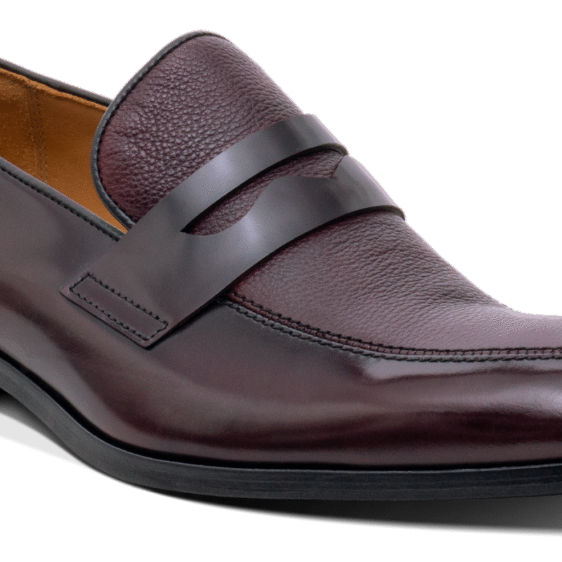 Camden - Burgundy Hi Shine/Grain